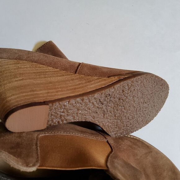 Diba Suede Leather Wedge Ankle Boots Booties Size 10 New - Picture 6 of 10